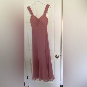 Azazie Nahrin dusty rose bridesmaid dress. Size is about a size 4.